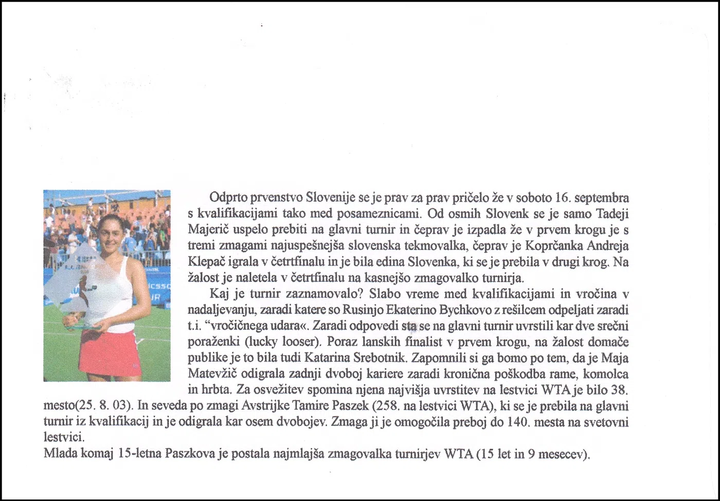 ODPRTO PRVENSTVO SLOVENIJE SLOVENIJA OPEN 